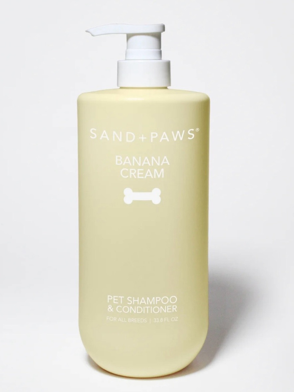 SAND+PAWS Banana Cream Pet Shampoo & Conditioner - 33.8oz